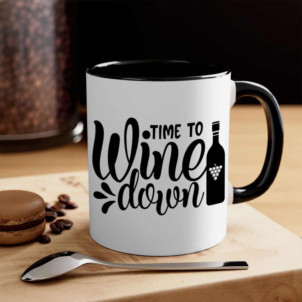 time to wine down 147#- wine-Mug / Coffee Cup