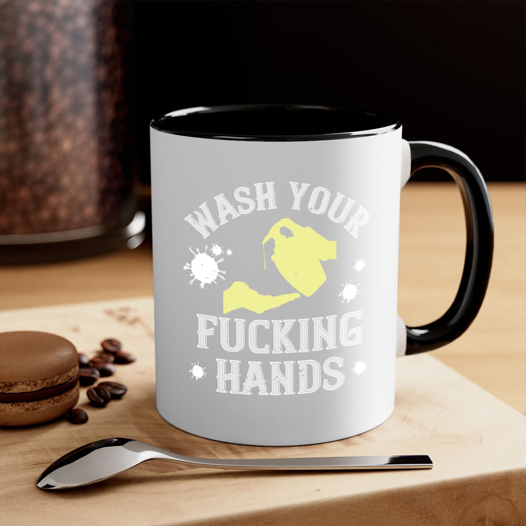 wash your fucking hands Style 16#- corona virus-Mug / Coffee Cup