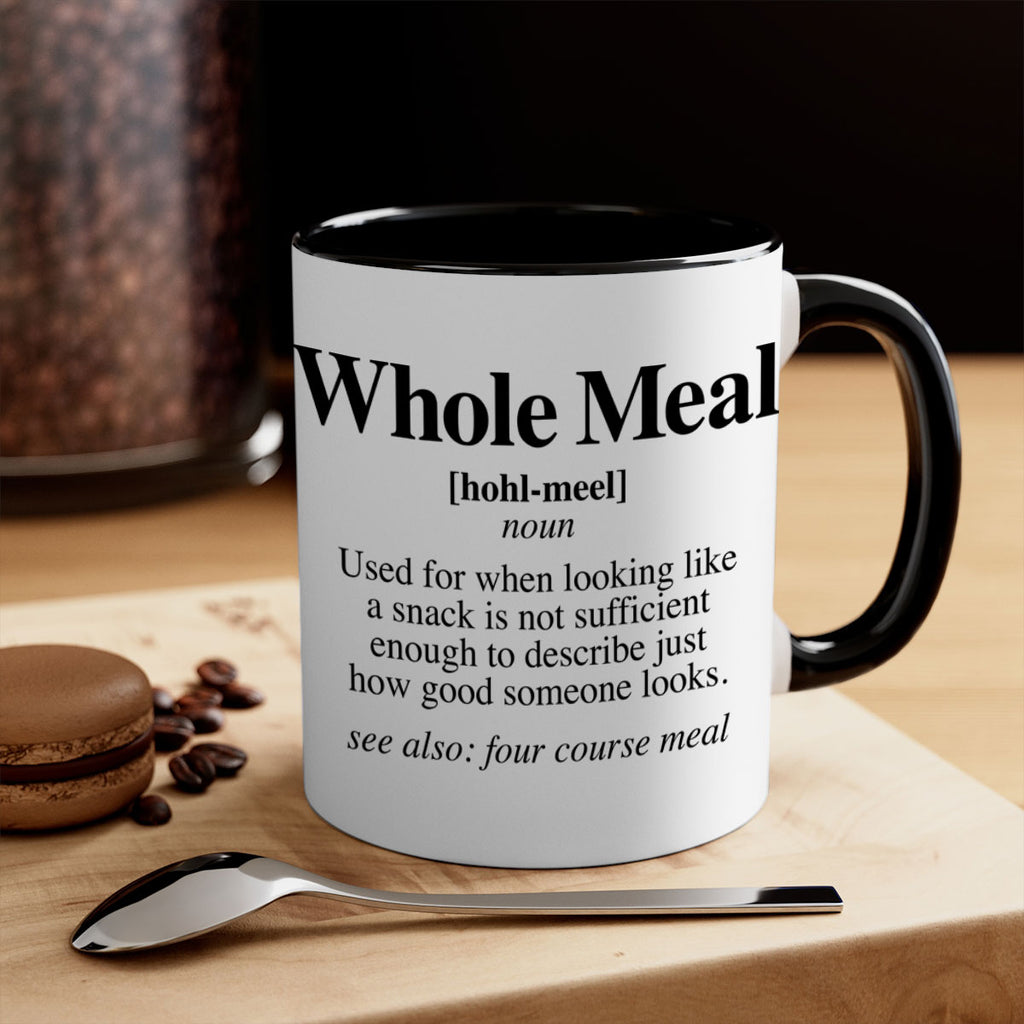 whole meal 10#- black words - phrases-Mug / Coffee Cup