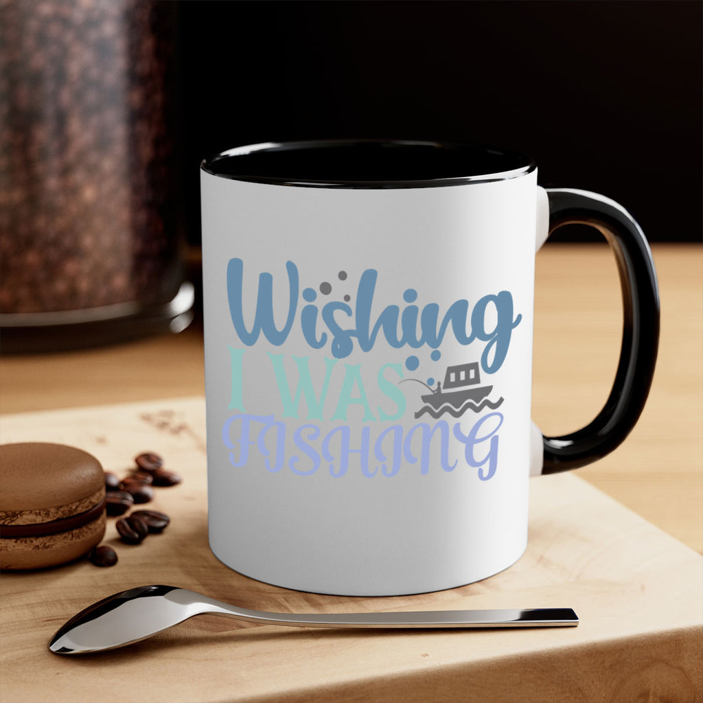 wishing i was fishing 190#- fishing-Mug / Coffee Cup