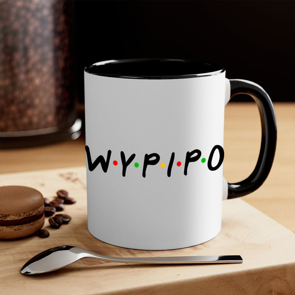 wypipo 7#- black words - phrases-Mug / Coffee Cup