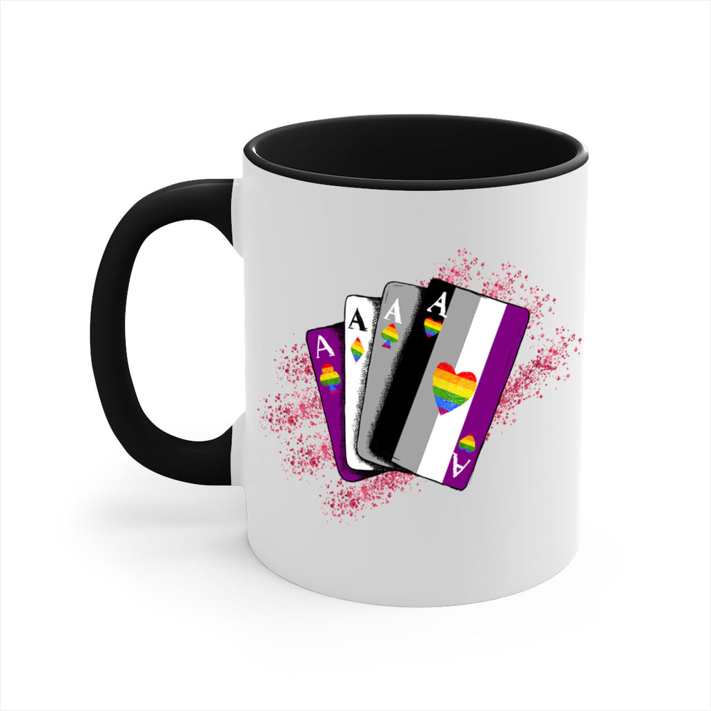 Asexual Ace Flag Playing Card Queer Lgbt 34#- lgbt-Mug / Coffee Cup