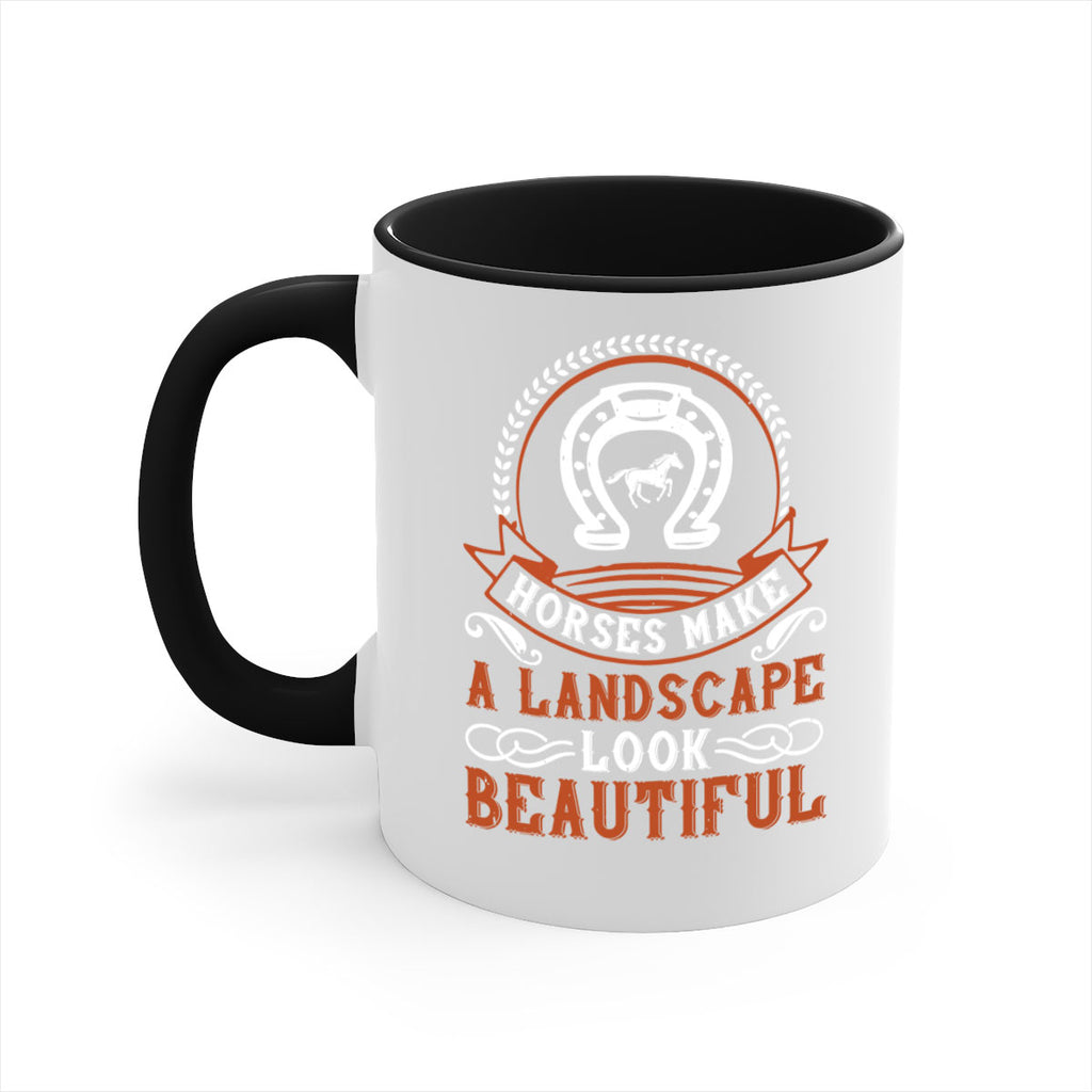 Horses make a landscape look beautiful Style 42#- horse-Mug / Coffee Cup