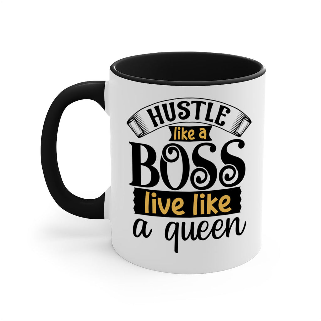 Hustle like a boss live like a queen Style 36#- Black women - Girls-Mug / Coffee Cup