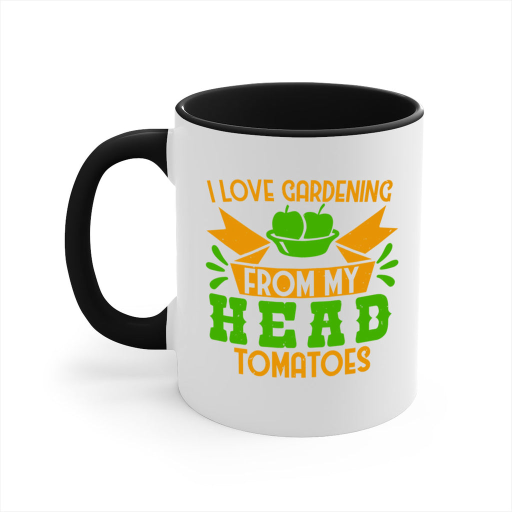 I love gardening from my head tomatoes 54#- Farm and garden-Mug / Coffee Cup