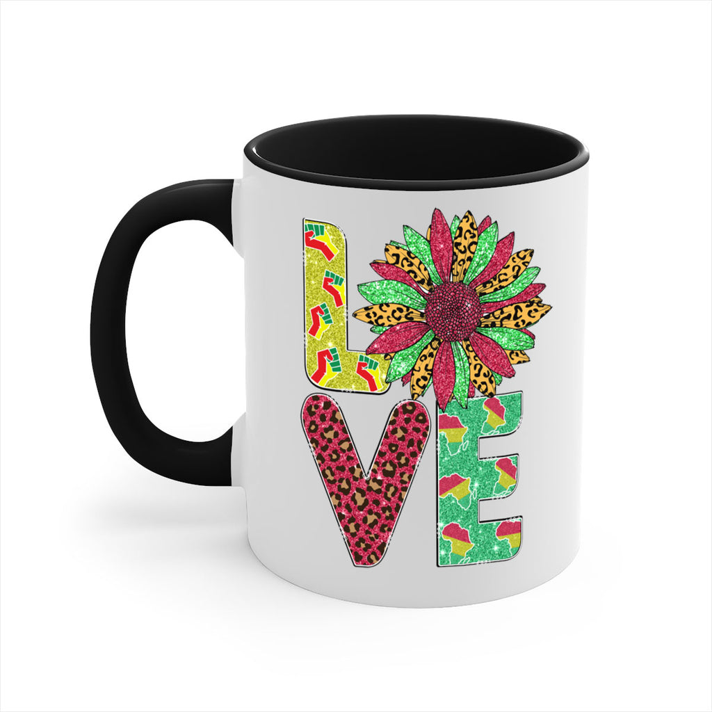 Love Juneteenth Day Fist Sunflower Png 7#- juneteenth-Mug / Coffee Cup
