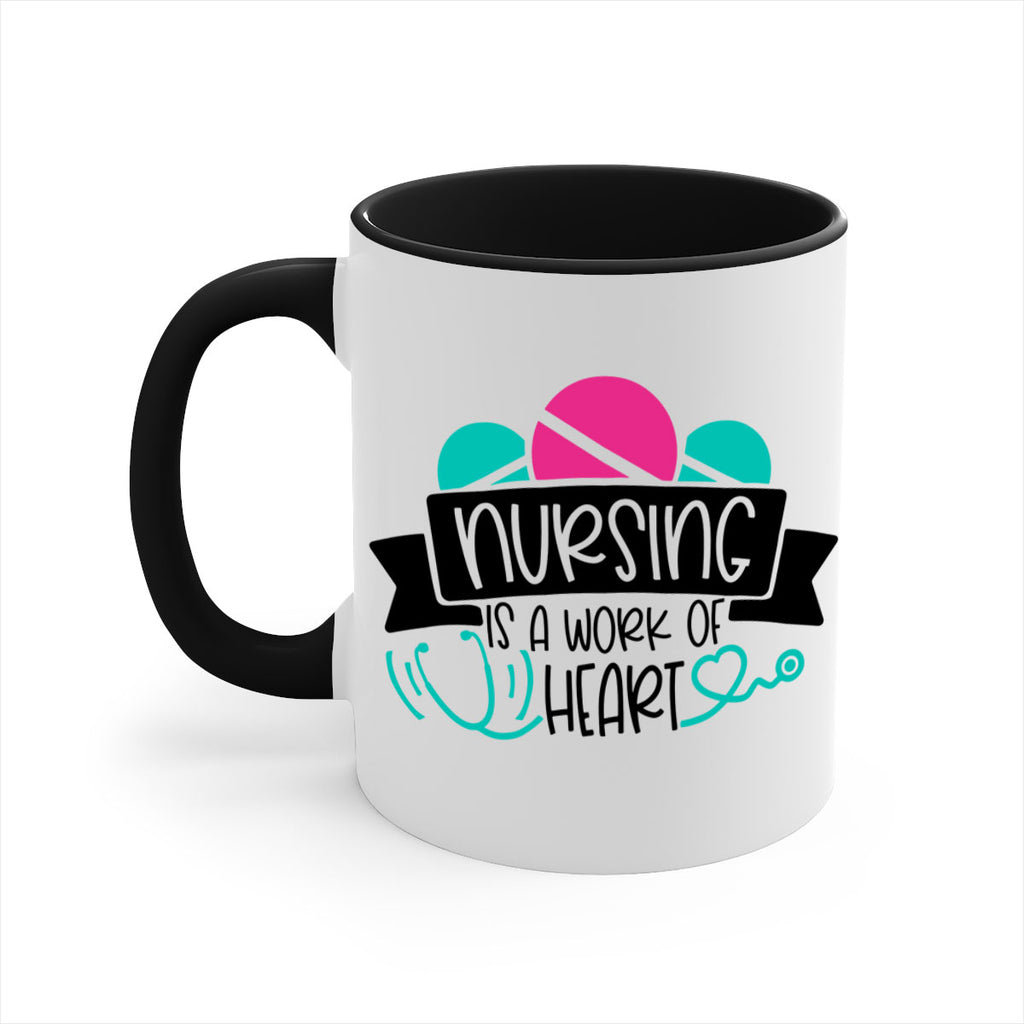 Nursing Is A Work Of Heart Style Style 71#- nurse-Mug / Coffee Cup