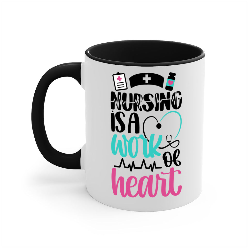 Nursing Is a Work of Heart Style Style 72#- nurse-Mug / Coffee Cup