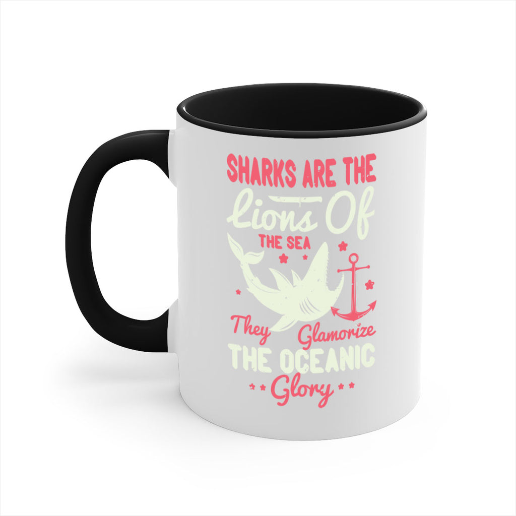 Sharks are the lions of the seaThey glamorize the oceanic glory Style 28#- Shark-Fish-Mug / Coffee Cup