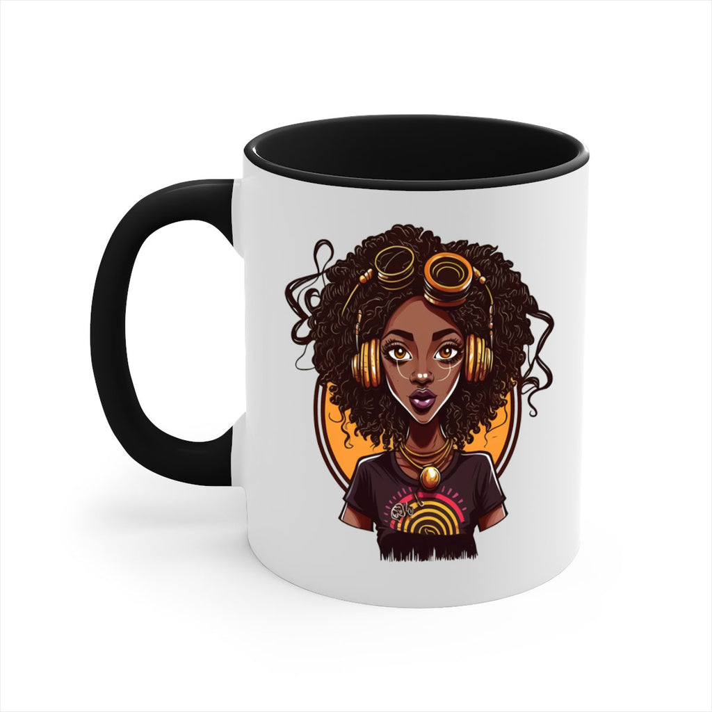 Sparkling Black Girl Design 5#- Black women - Girls-Mug / Coffee Cup