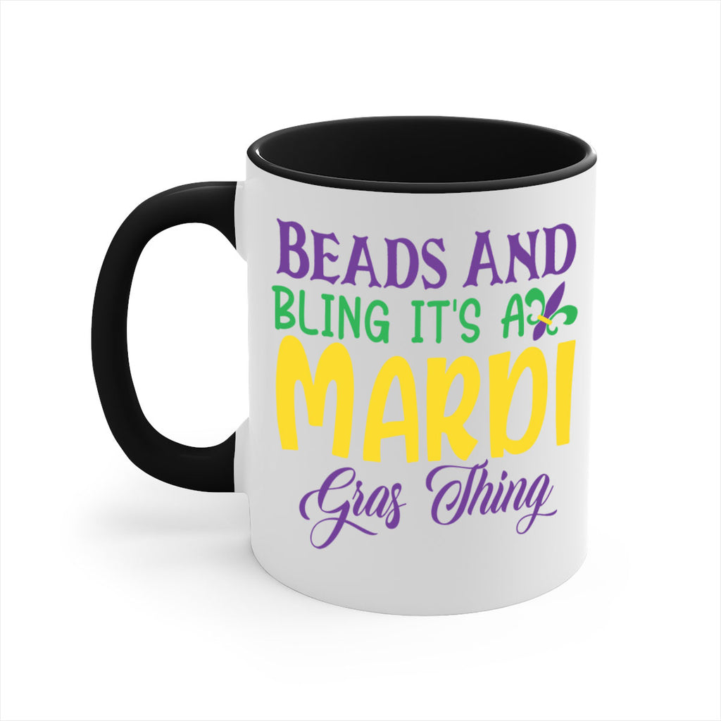beads and bling its a mardi gras thing 86#- mardi gras-Mug / Coffee Cup
