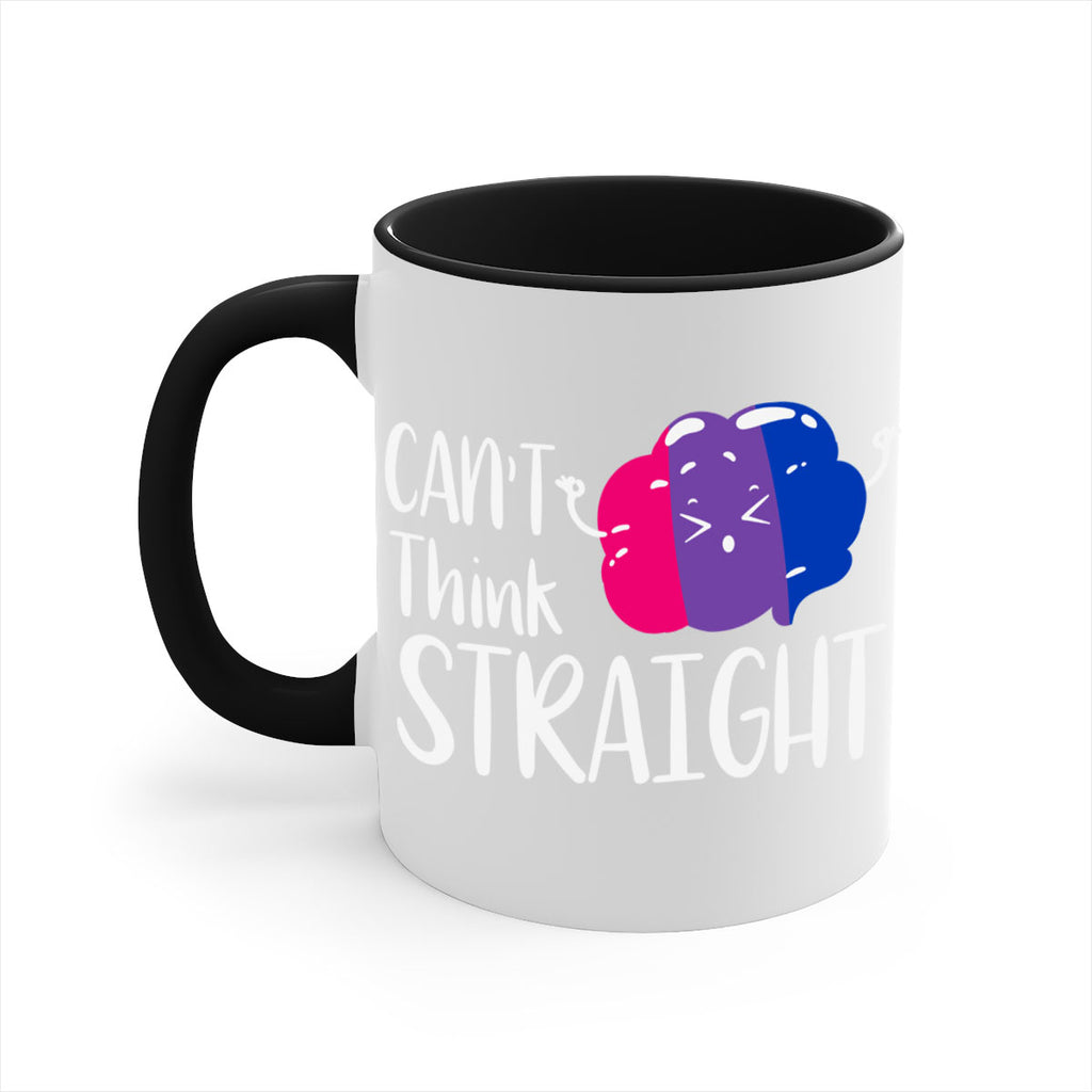 bisexual flag cant think straight 155#- lgbt-Mug / Coffee Cup