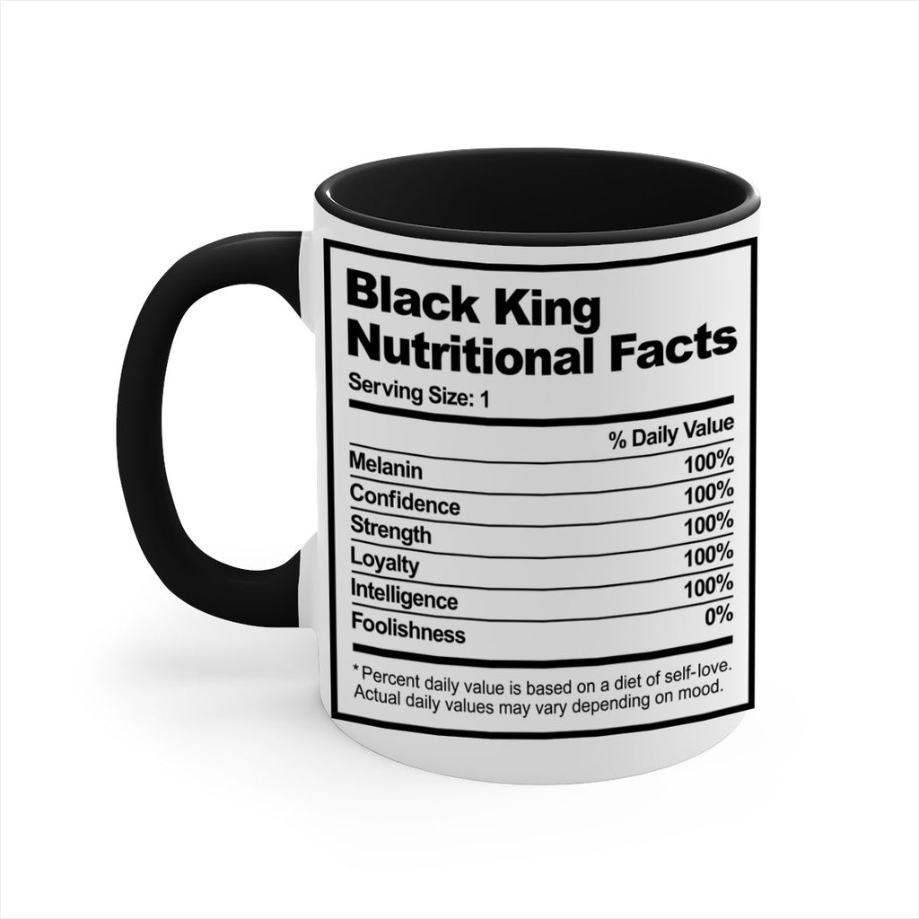 black king nutritional facts 231#- black words - phrases-Mug / Coffee Cup