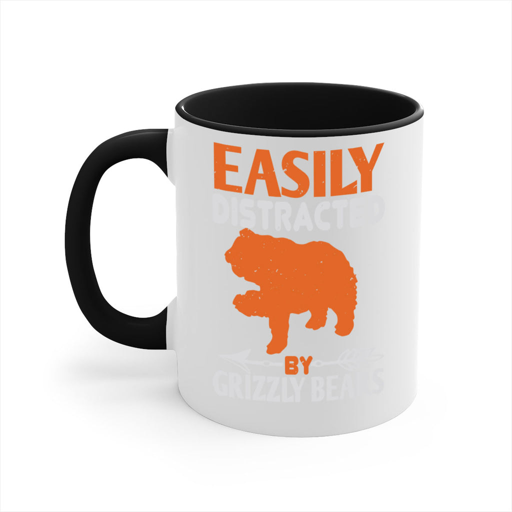 easily distracted by grizzly bears 10#- bear-Mug / Coffee Cup