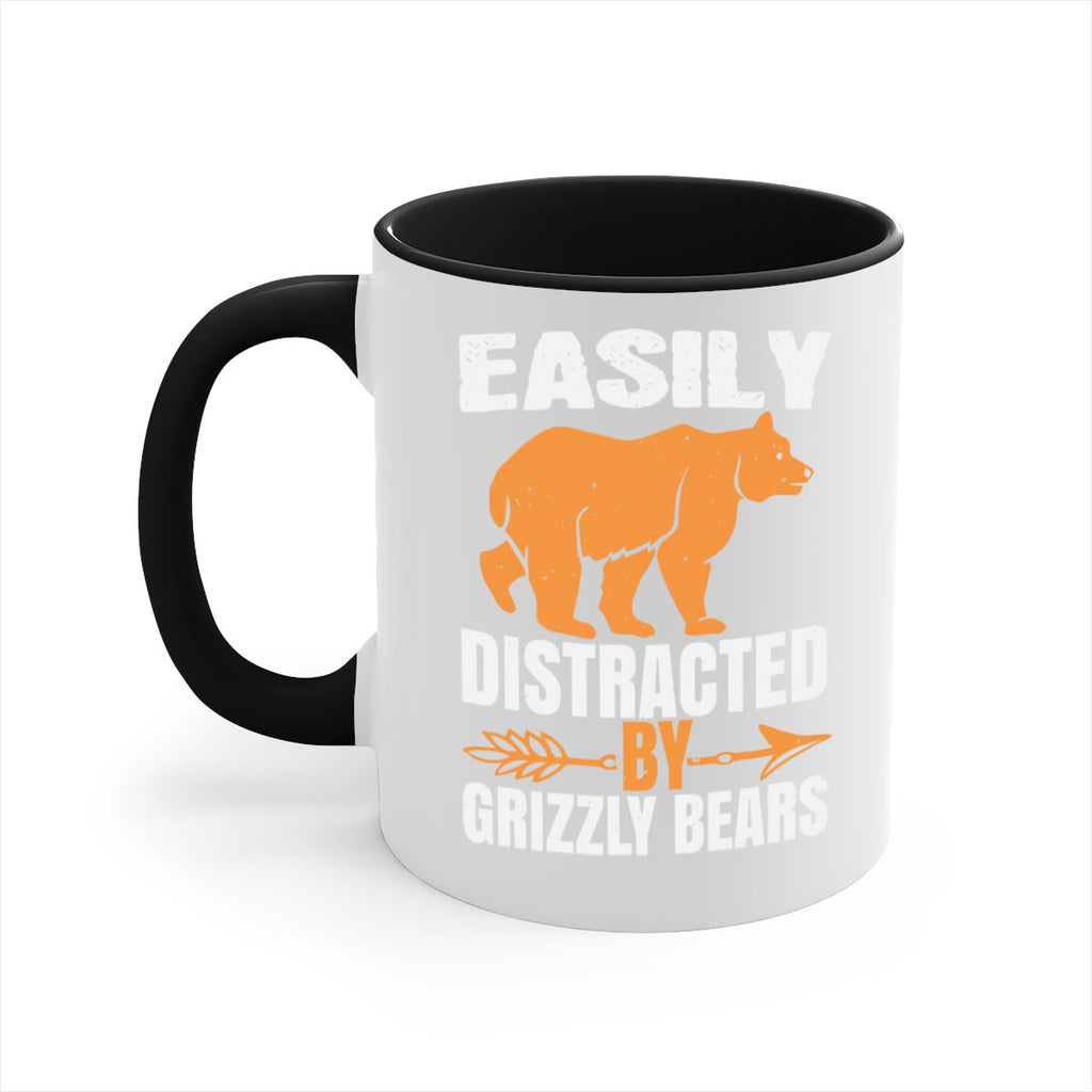 easily distracted by grizzly bears 1#- bear-Mug / Coffee Cup