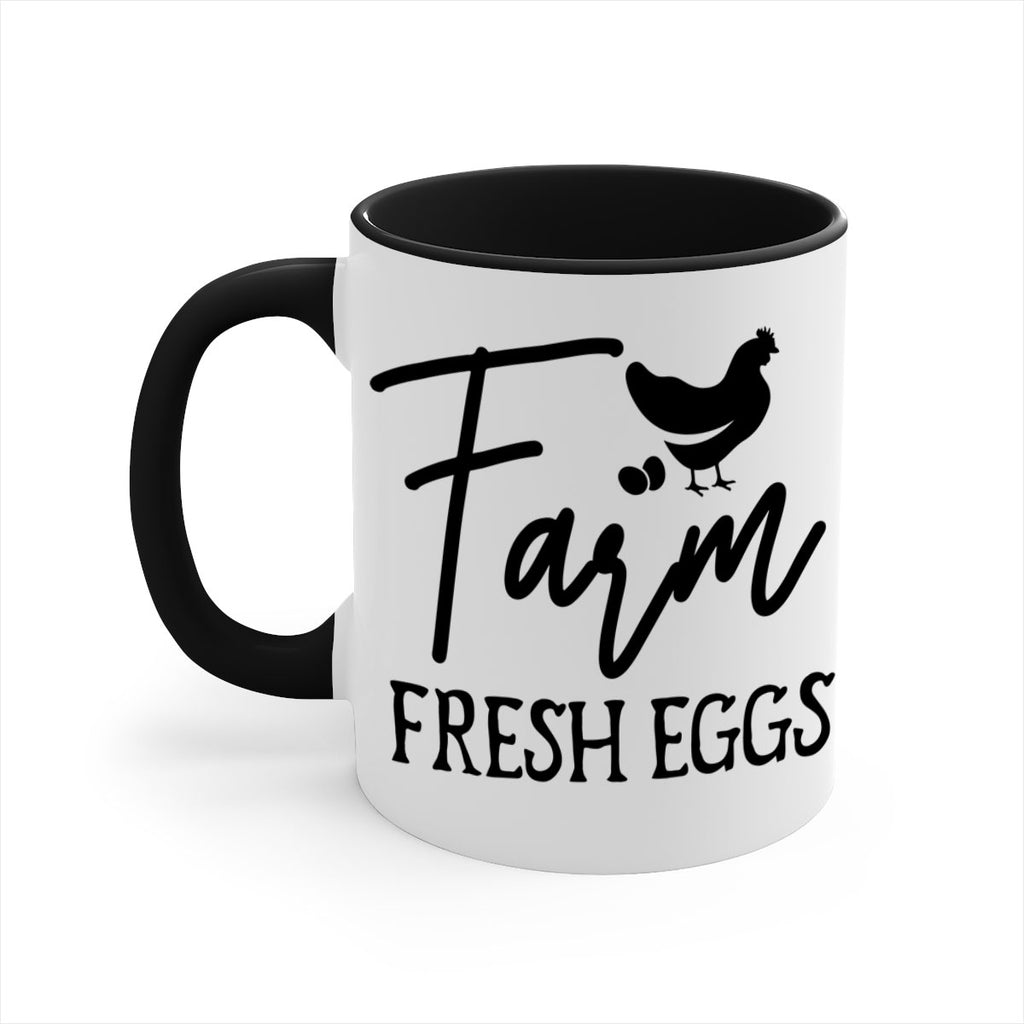farm fresh eggs design 104#- kitchen-Mug / Coffee Cup