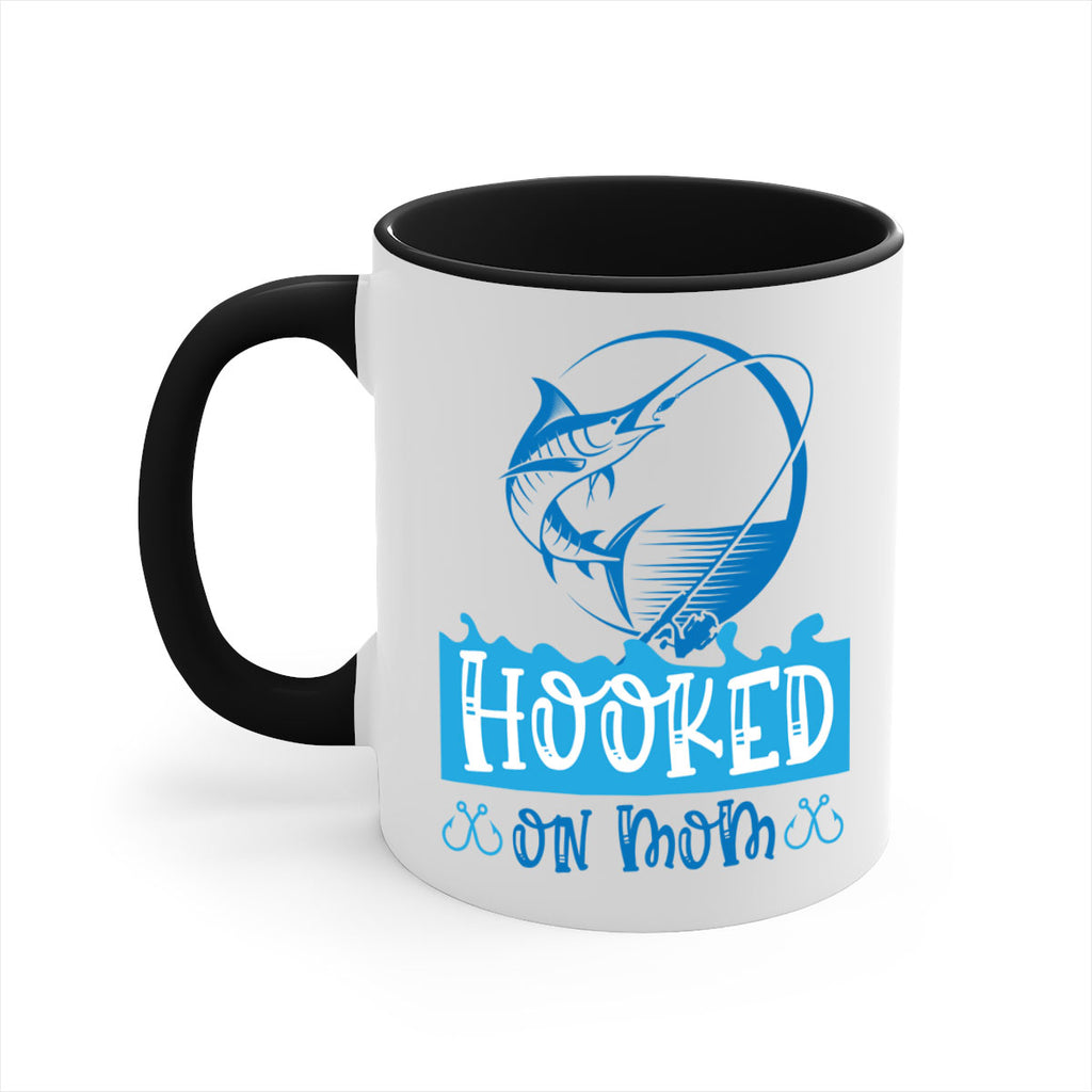 hooked on mom 217#- fishing-Mug / Coffee Cup