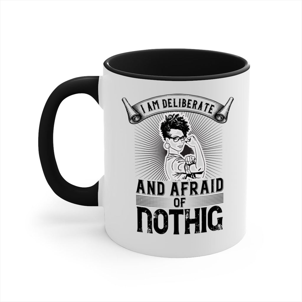 i am deliberate and afraid of nothing Style 31#- Afro - Black-Mug / Coffee Cup