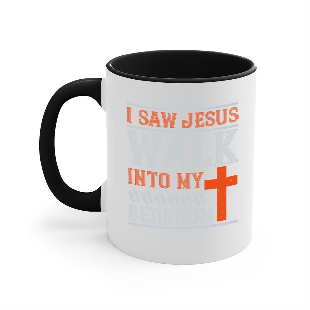 i saw jesus walk into my bedroom 65#- walking-Mug / Coffee Cup