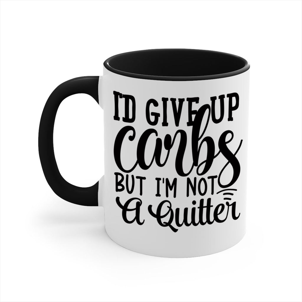 id give up carbs but im not a quitter 41#- gym-Mug / Coffee Cup