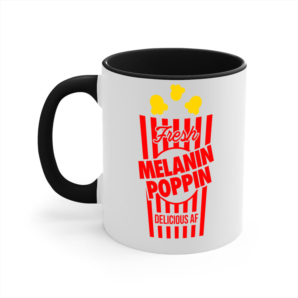 melanin poppin popcorn 86#- black words - phrases-Mug / Coffee Cup