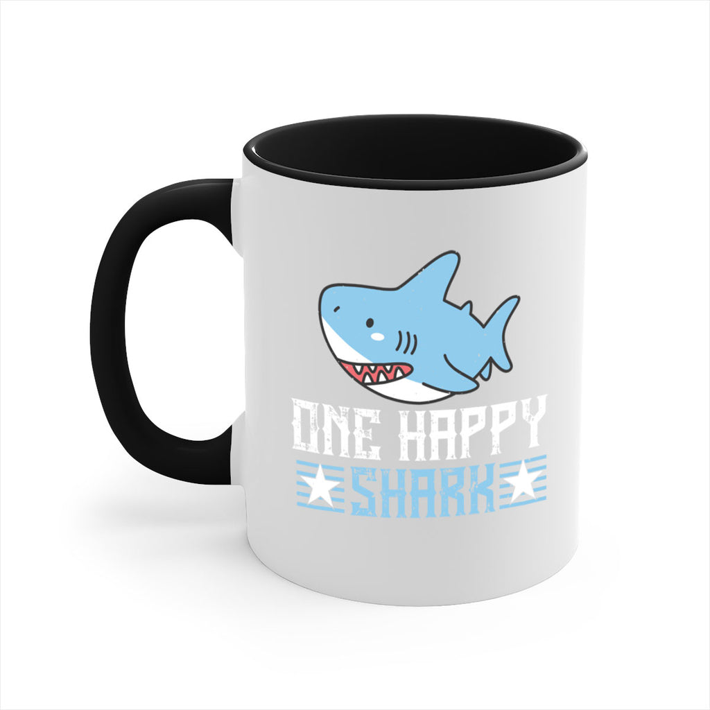 one happy shark Style 50#- Shark-Fish-Mug / Coffee Cup