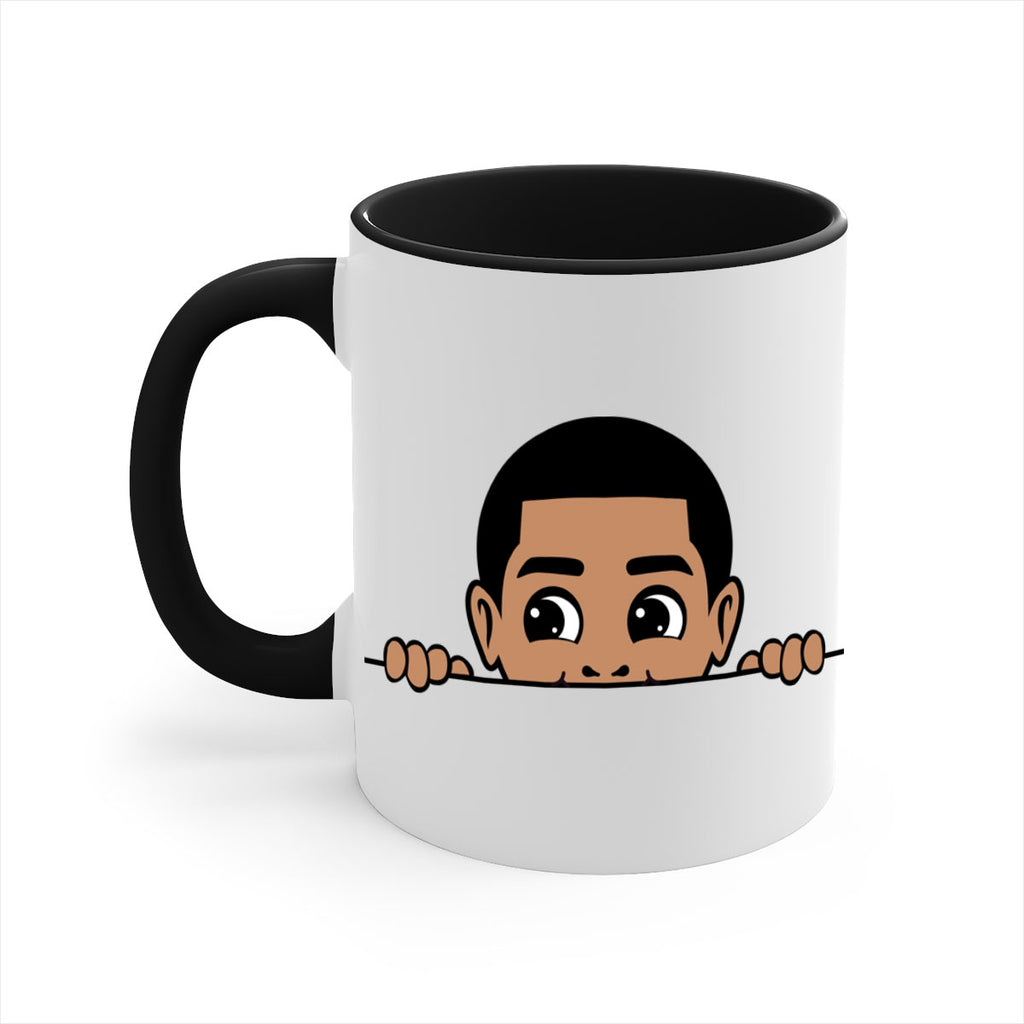 peekaboo boy 17#- Black men - Boys-Mug / Coffee Cup