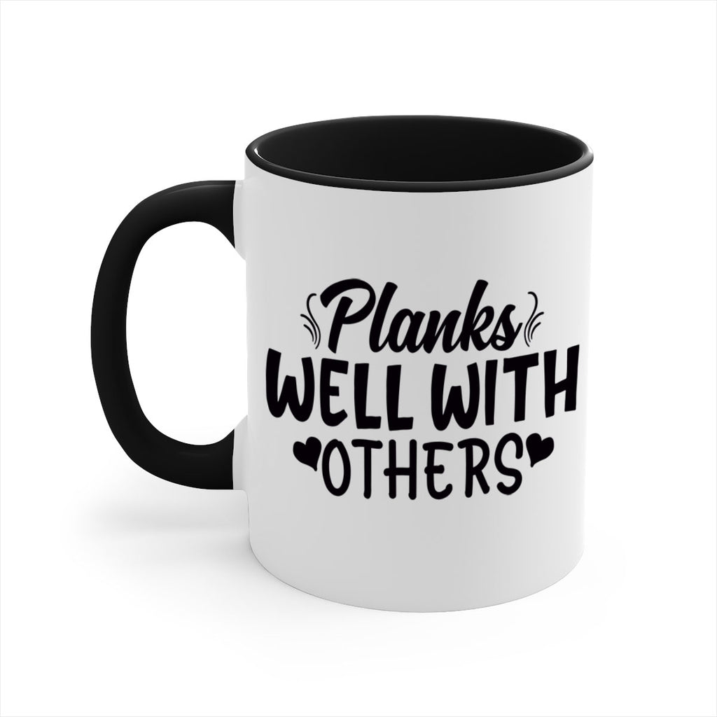 planks well with others 24#- gym-Mug / Coffee Cup