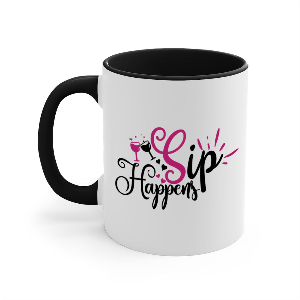 sip happens 163#- wine-Mug / Coffee Cup