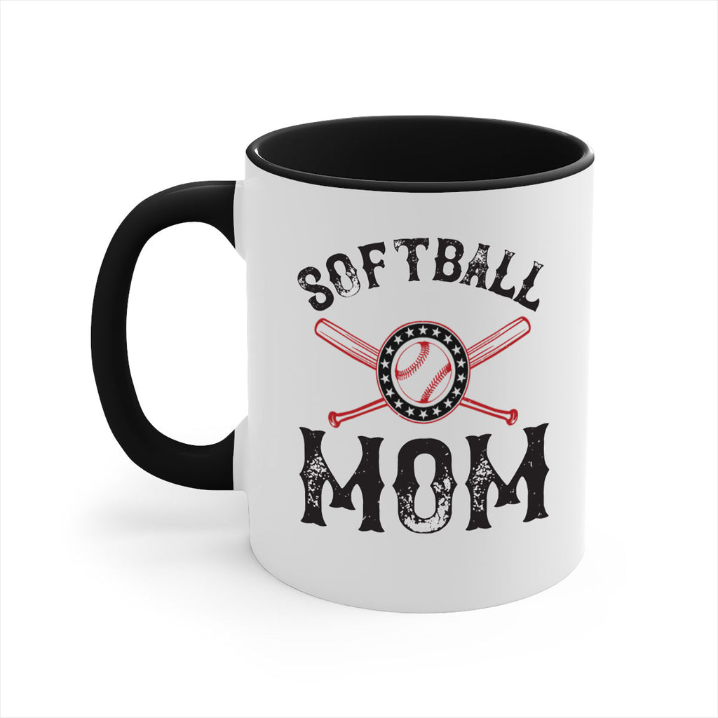 softball mom 66#- mom-Mug / Coffee Cup