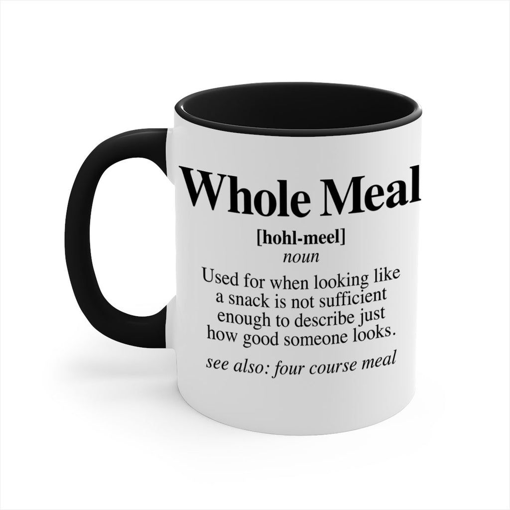 whole meal 10#- black words - phrases-Mug / Coffee Cup