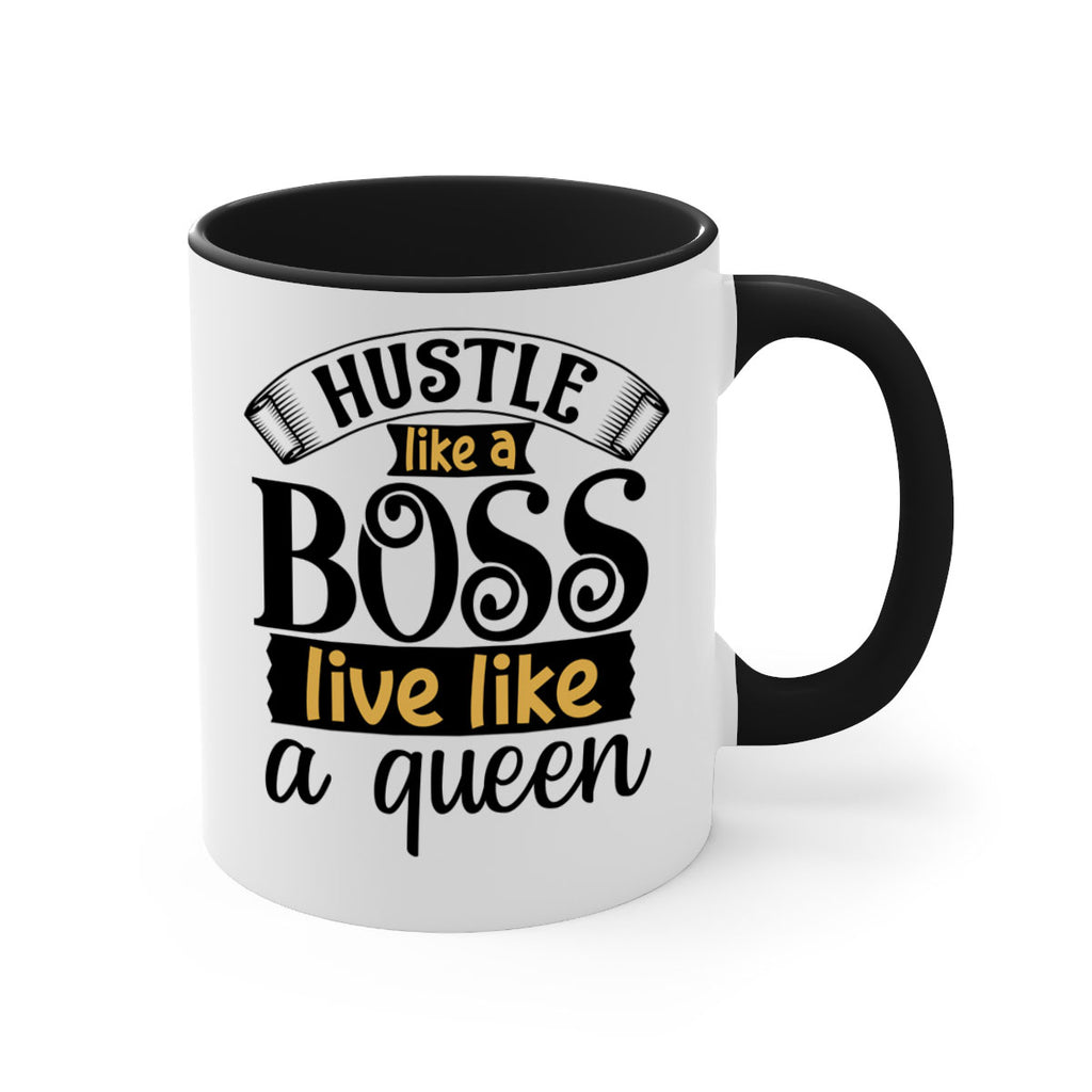 Hustle like a boss live like a queen Style 36#- Black women - Girls-Mug / Coffee Cup