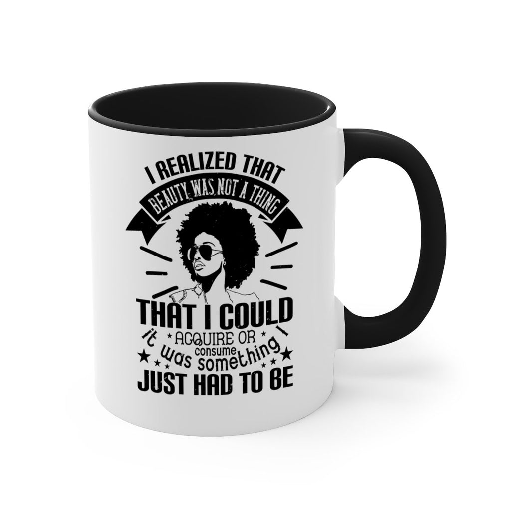 I realized that beauty was not a thing that I could acquire or consume Style 26#- Afro - Black-Mug / Coffee Cup