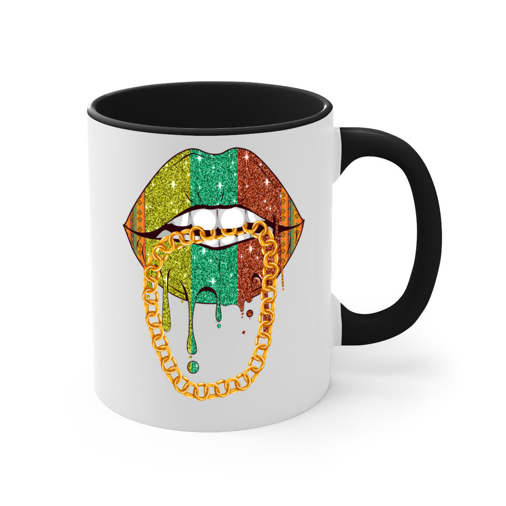 Juneteenth Women Melanin Girl Lips Png 25#- juneteenth-Mug / Coffee Cup