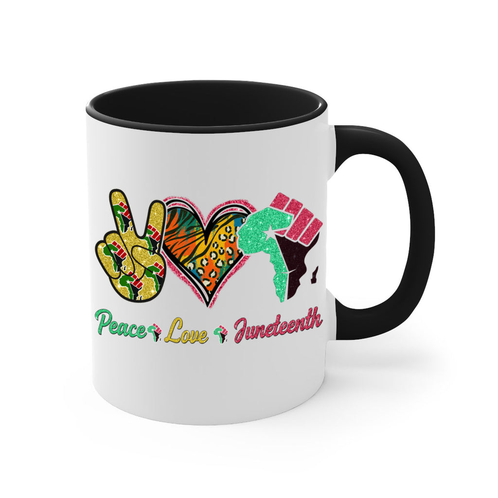 Peace Love Juneteenth Day Fist Png 8#- juneteenth-Mug / Coffee Cup