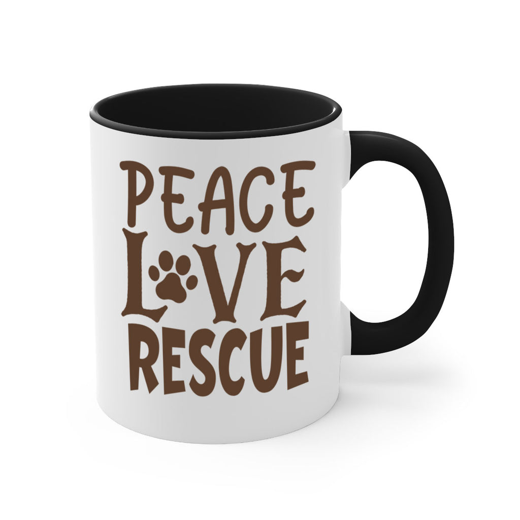 Peace Love Rescue Style 23#- cat-Mug / Coffee Cup