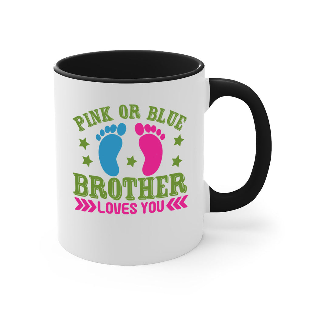 Pink or Blue Brother Loves You Style 181#- baby2-Mug / Coffee Cup