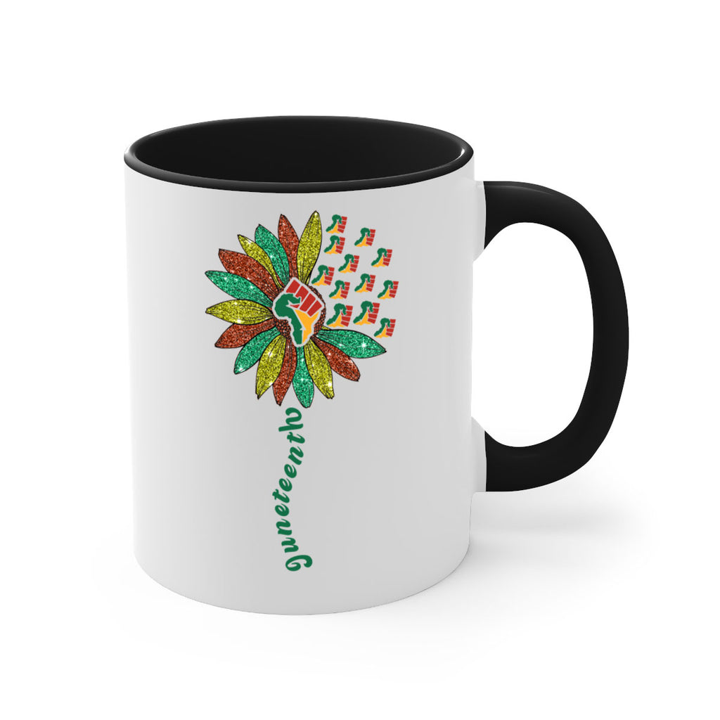 Sunflower Fist Juneteenth Black History 24#- juneteenth-Mug / Coffee Cup