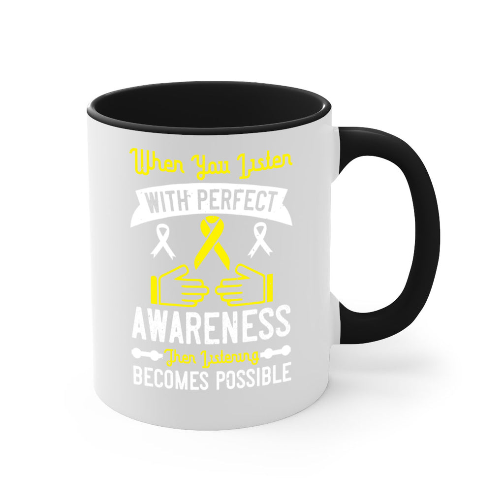 When you listen with perfect awareness then listening becomes possible Style 7#- Self awareness-Mug / Coffee Cup