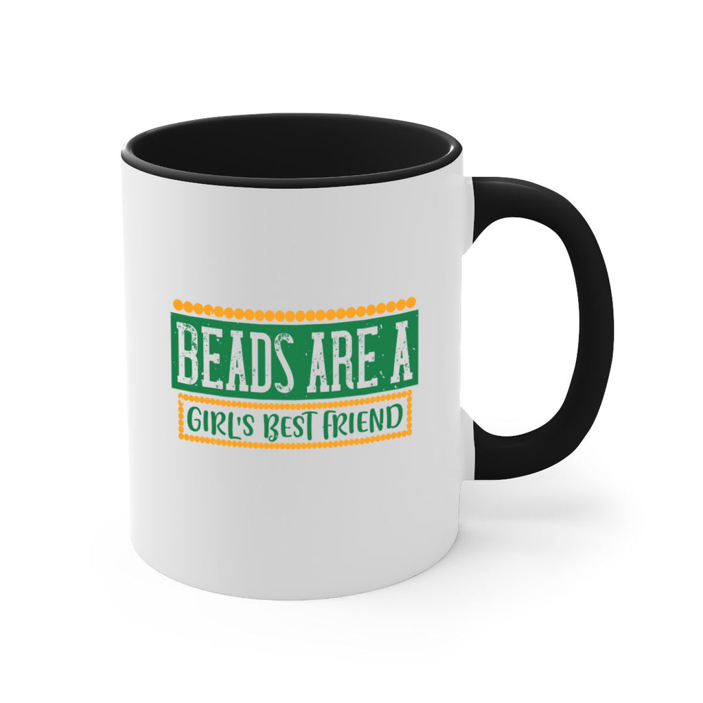beads are a girls best friend 29#- mardi gras-Mug / Coffee Cup