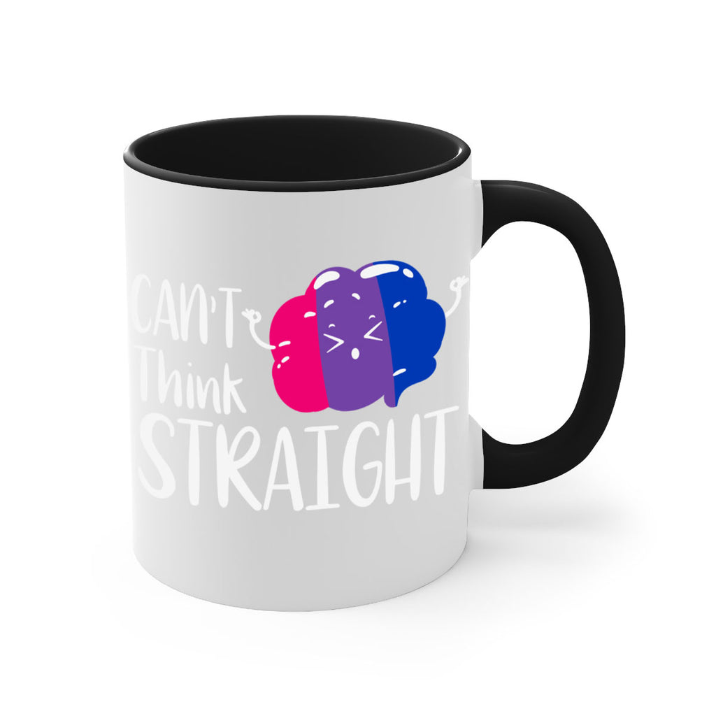 bisexual flag cant think straight 155#- lgbt-Mug / Coffee Cup