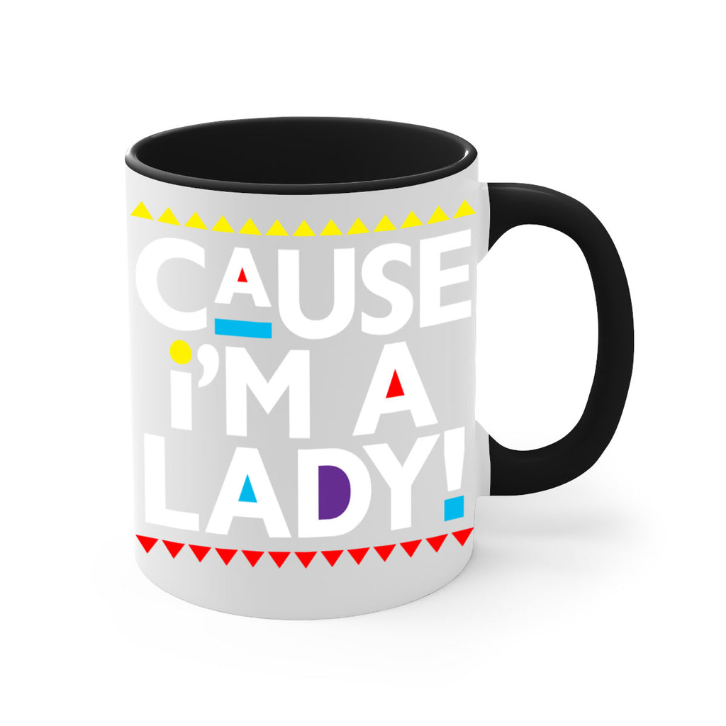 causeimalady 189#- black words - phrases-Mug / Coffee Cup