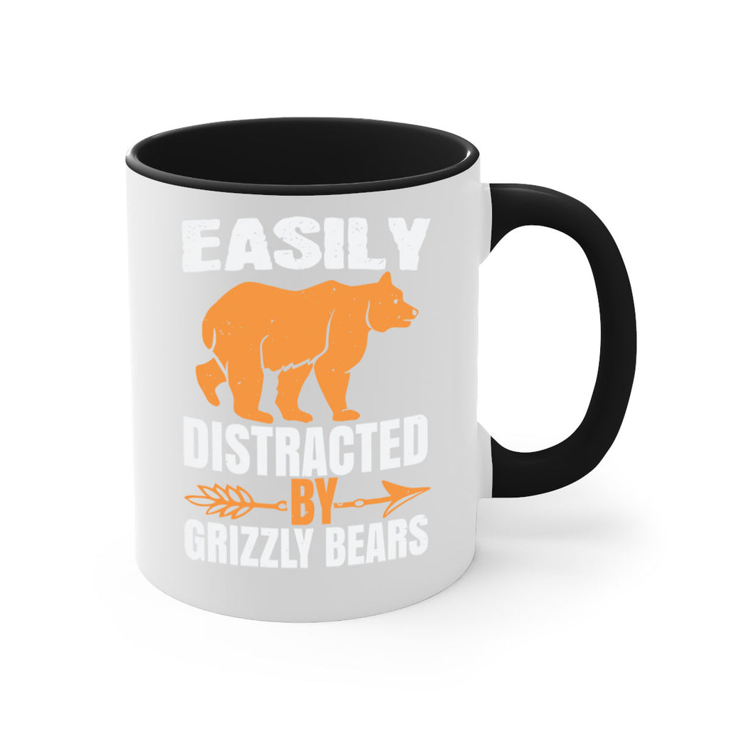 easily distracted by grizzly bears 1#- bear-Mug / Coffee Cup