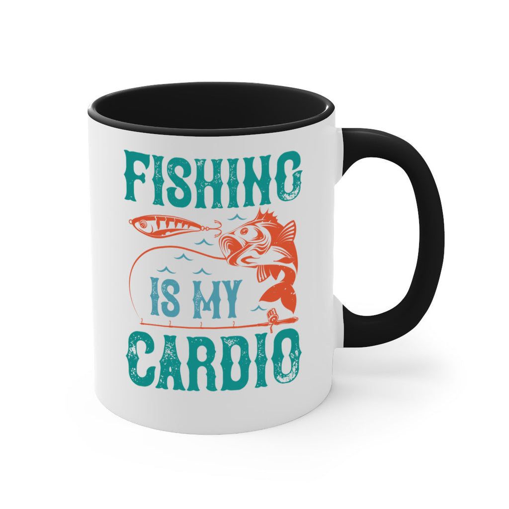 fishing is my cardio 142#- fishing-Mug / Coffee Cup