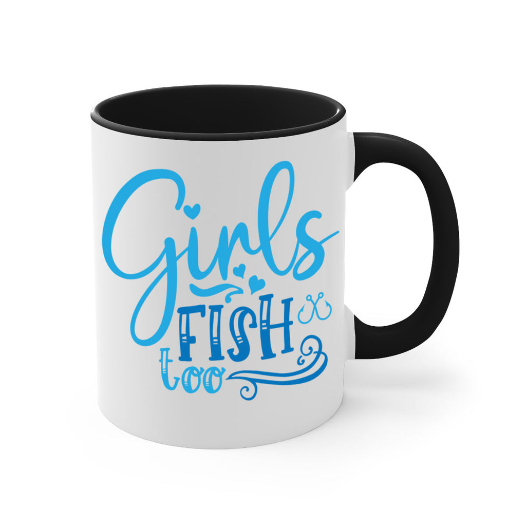 girls fish too 221#- fishing-Mug / Coffee Cup