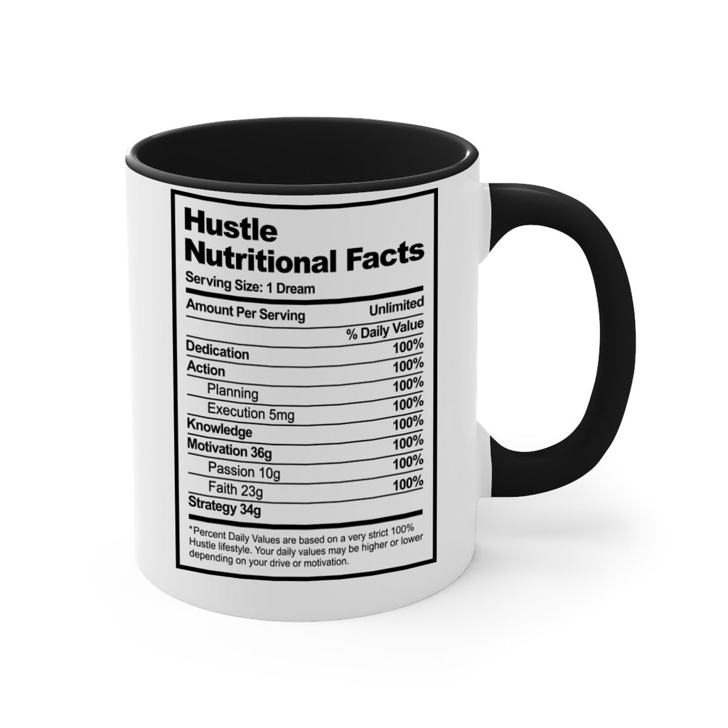 hustle nutritional facts 121#- black words - phrases-Mug / Coffee Cup