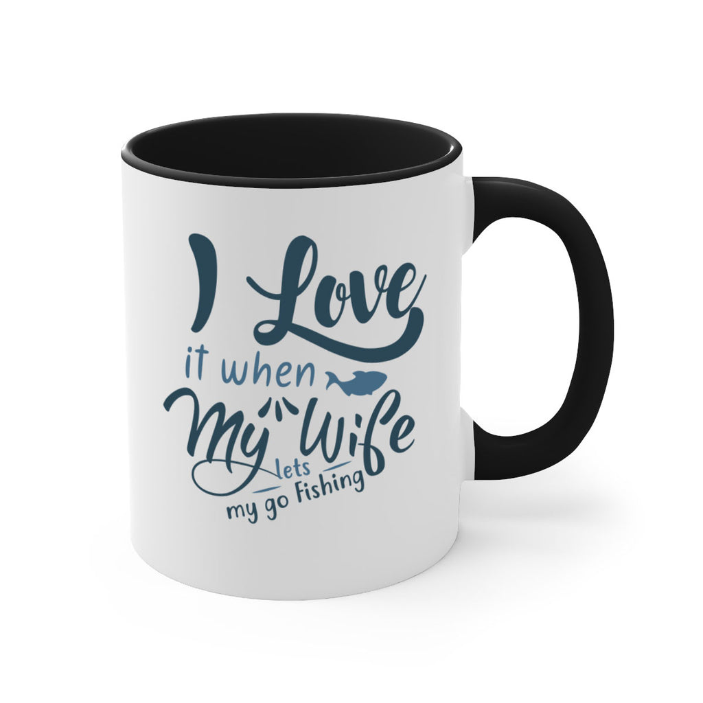 i love it when 100#- fishing-Mug / Coffee Cup