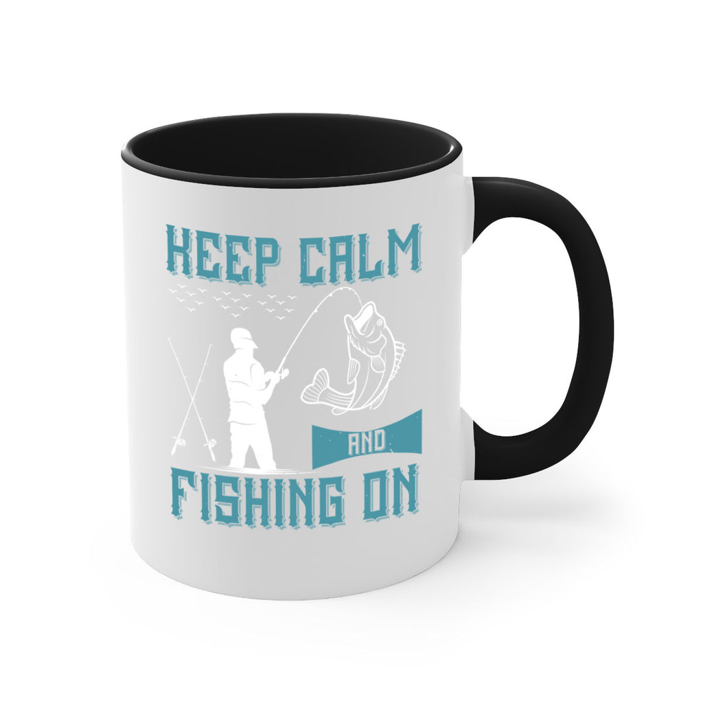 keep calm and fishing on 248#- fishing-Mug / Coffee Cup