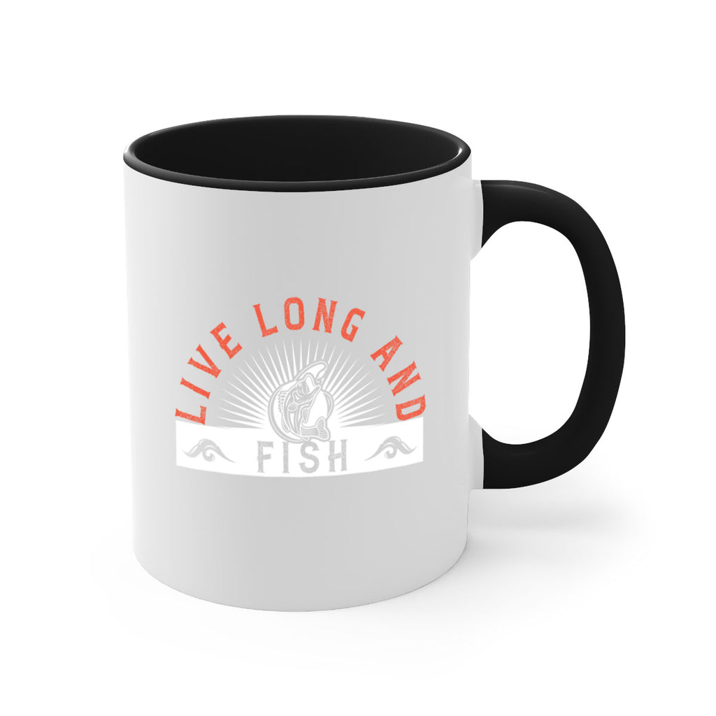 live long and fish 242#- fishing-Mug / Coffee Cup