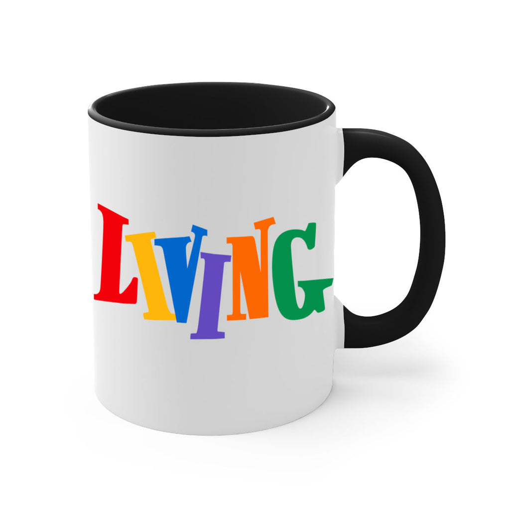 living  99#- black words - phrases-Mug / Coffee Cup